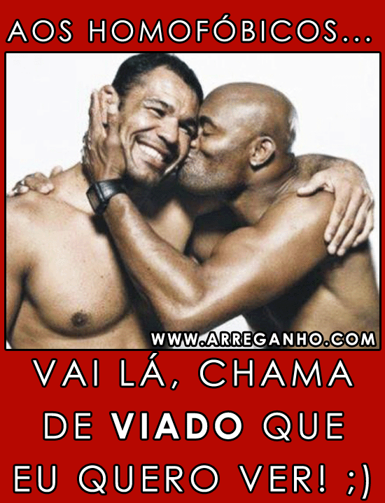 Beijo Entre Anderson Silva e Minotauro é Usado em Campanha Contra a Homofobia
