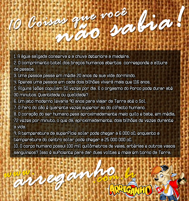 10 Coisas Que Você Não Sabia!