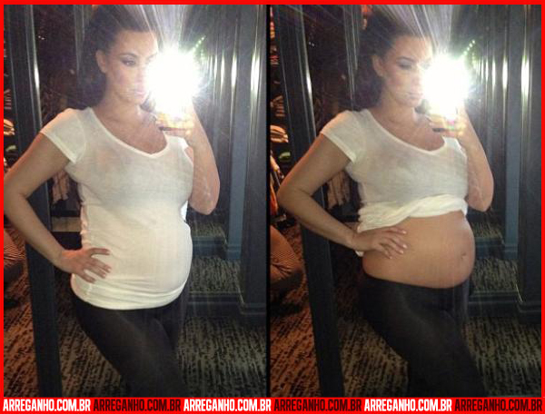 Top 10: Celebridades que Serão Mamães - Kim Kardashian