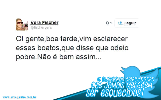 10 Tweets de celebridades que jamais devem ser esquecidos!