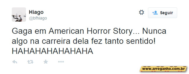 Melhores comentários sobre Lady Gaga em American Horror Story