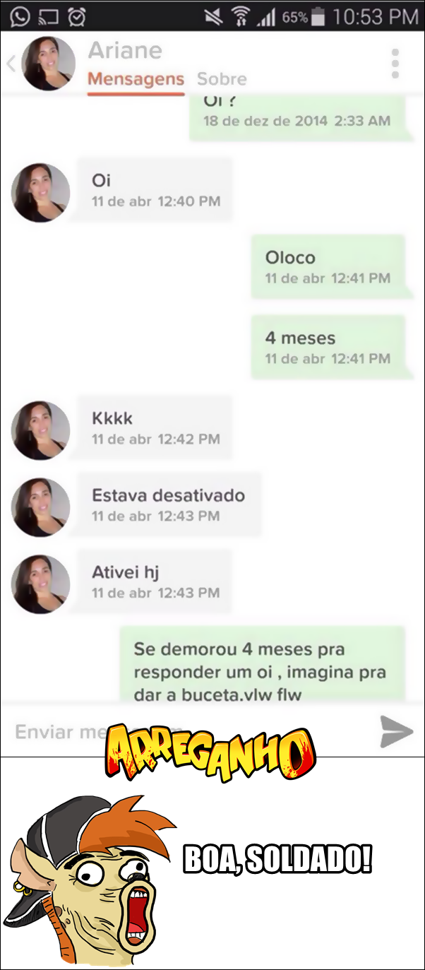 Se demorou 4 meses para responder, imagina para...