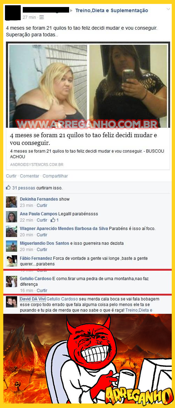 Existem comentários que passam dos limites...