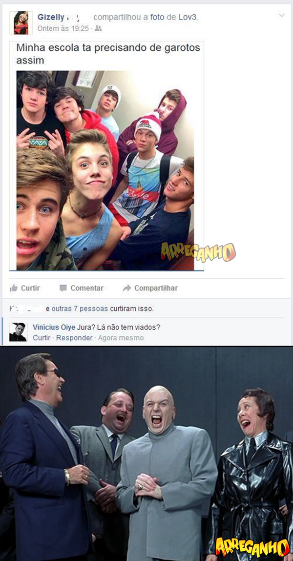 Minha escola tá precisando de garotos assim