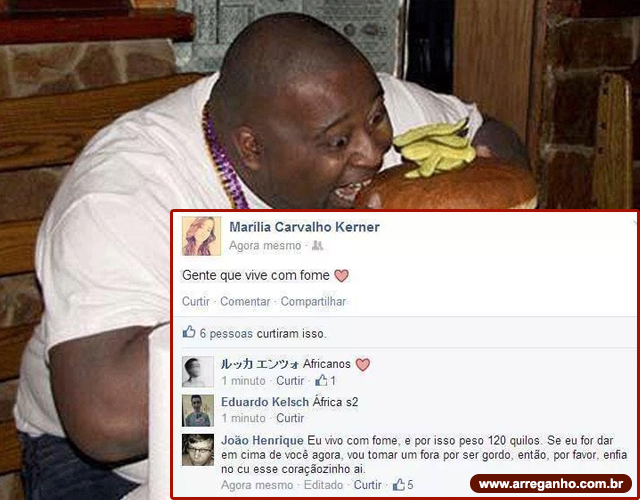 Gente que vive com fome