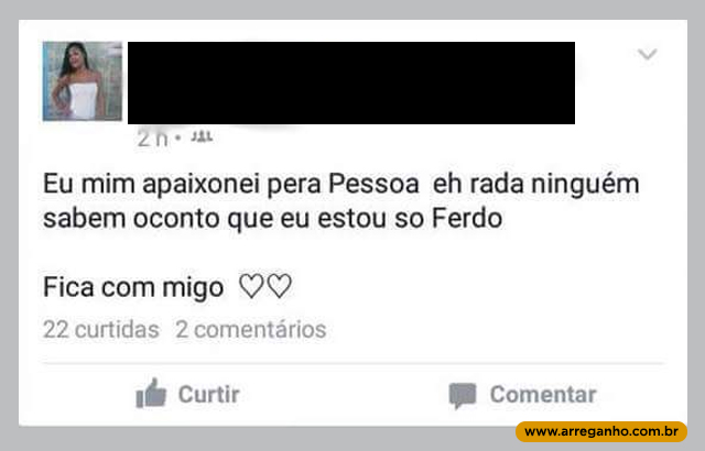 Sofredora do Facebook passou vergonha na internet