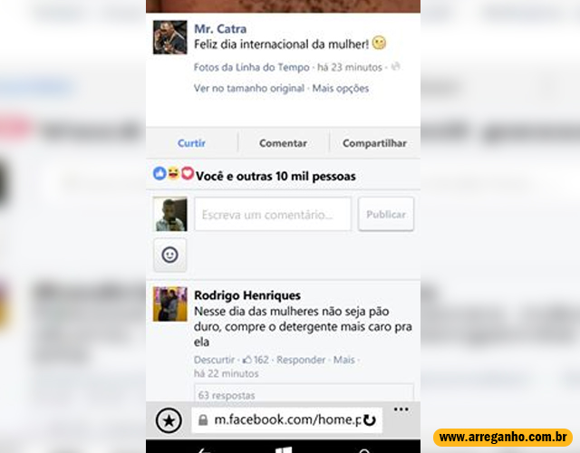 não seja duro com as mulheres
