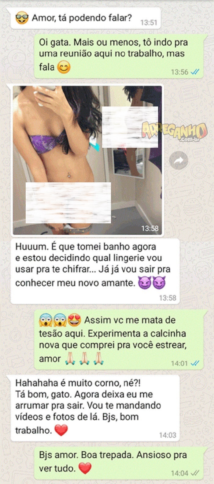 A comprovação de que as fantasias amorosas estão passando do limite imagem