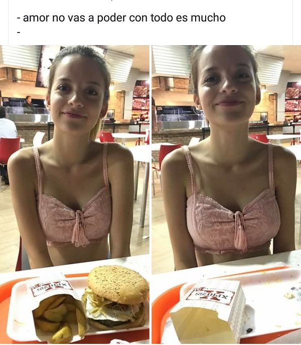 Amor, você não vai conseguir comer tudo isso...