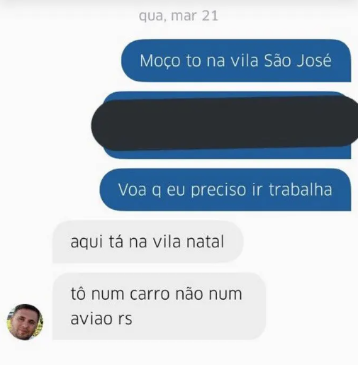 melhores mensagens de uber