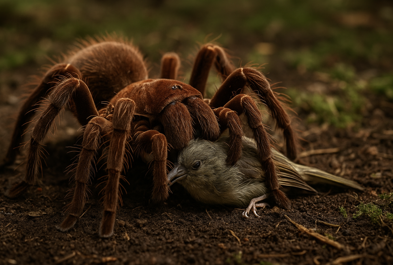 Conheça a aranha golias, o monstrinho que come até passarinho!